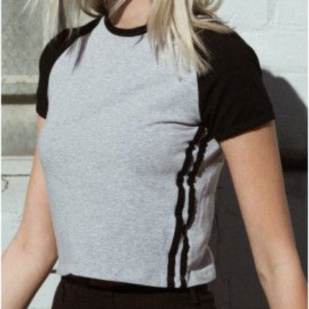 Grey and black bella t-shirt